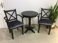 Кофейный стул с подлокотниками - по запросу