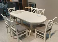 Комплект: стол (не раскладной) и 6 стульев