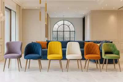 Мягкие стулья разных цветов - Цена по запросу