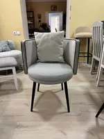Серый мягкий стул для кухни OOO"SEGAMA MEBEL"