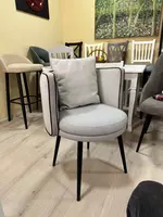 OOO"SEGAMA MEBEL" - Серый мягкий стул для кухни