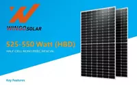 Ikki tomonlama quyosh fotovoltaik paneli WingoSolar WGS 144M-550HBD - 550 W