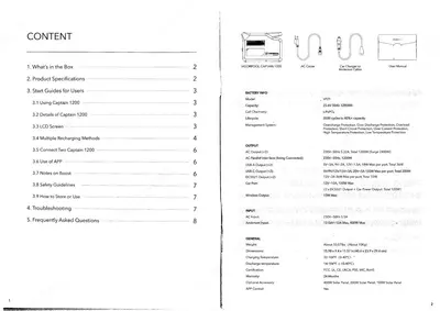 Мобильная электростанция с зарядкой от сети и солнечных панелей VigorPool Captain 1200 - 14 500 000 сум / шт.