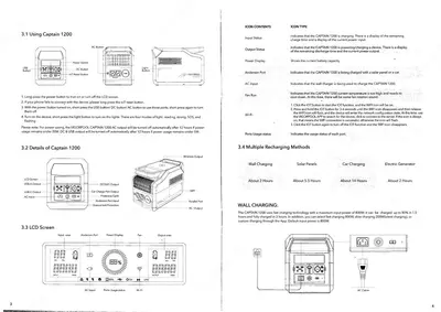 14 500 000 сум / шт. Мобильная электростанция с зарядкой от сети и солнечных панелей VigorPool Captain 1200