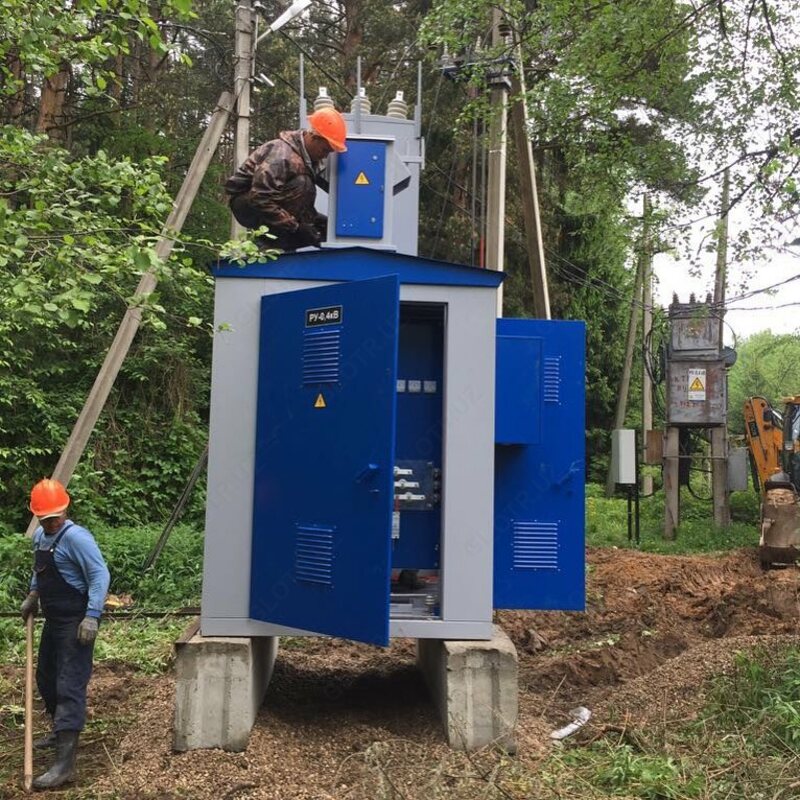 Установка трансформаторов 160 кВА