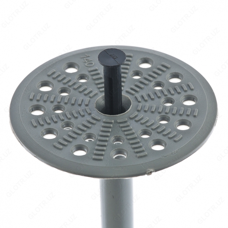 Тарельчатый дюбель (крепеж) для теплоизоляционных материалов 10*125 мм