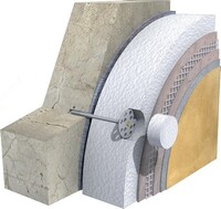  Тарельчатый дюбель (крепеж) для теплоизоляционных материалов 10*125 мм Ulgurji va chakana