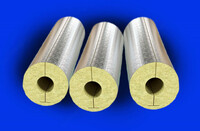 Теплоизоляционные цилиндры с фольгой  ( толщина от 20 до 200 мм) длина 1000мм