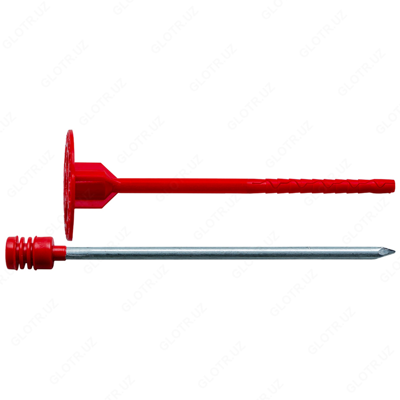  Тарельчатый дюбель «ЗОНТ»  8/60-120мм с забивным  стальным распорным элементом и термозаглушкой. - 