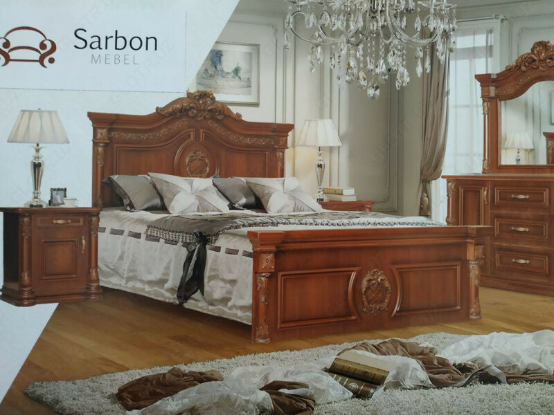 Спальный гарнитур Sarbon кровать трюмо тумба