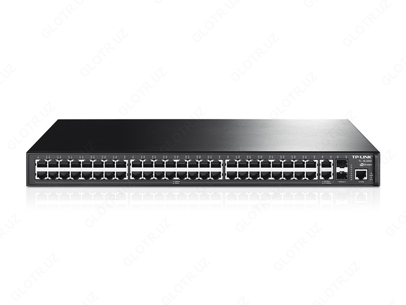 TP-LINK TL-SL3452 управляемый коммутатор 2 уровня на 48 портов 10/100 Мбит/с и 4 гигабитных порта