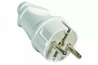 Вилка прямая с/з 16А