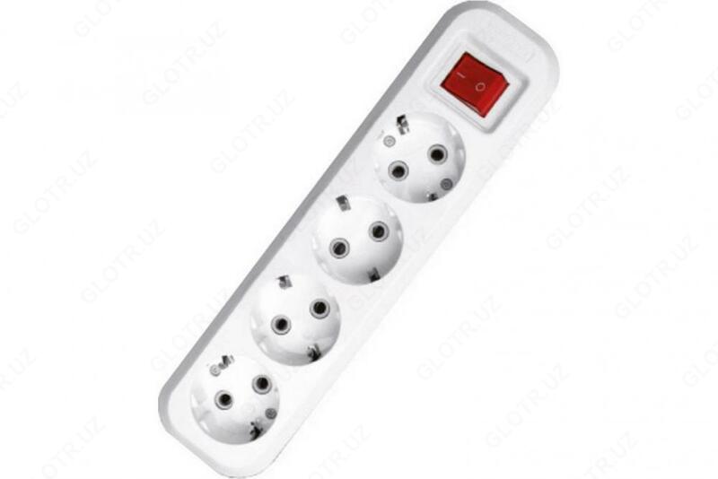 Колодка на 3 гнездо с/з с вкл