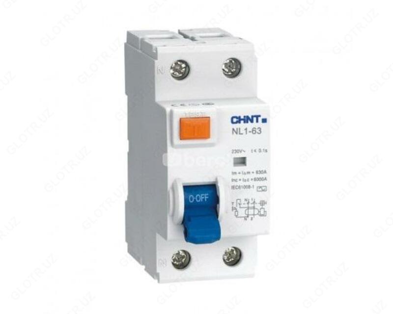  Устройство защитного отключения NL1-63 6kA 2P 16A 30mA type AC - 