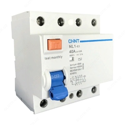 Устройство защитного отключения NL1-63 6kA 4P 63A 30mA type AC