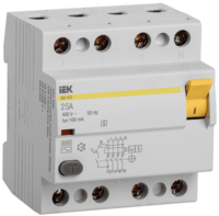 Differentsial kalit (RCD) VD1-63 4R 25A 30mA IEK