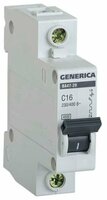 Автоматические выключатели серии ВА 47-29 1P 4.0 kA GENERICA