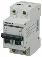  Автоматические выключатели серии ВА47-29 2Р 10-40А 4 5кА х-ка С GENERICA - 