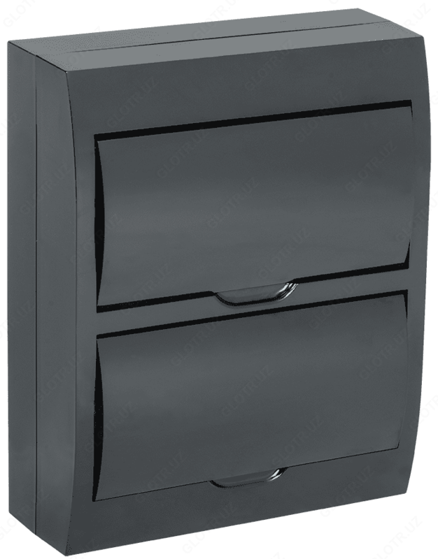 Modulli plastik sumka mentli SCHRN-P-36 qora qora eshik IP41 IEK