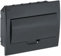 Ornatilgan SCHRV-P-12 qora qora eshikli IP41 IEK modulli korpusli plastik