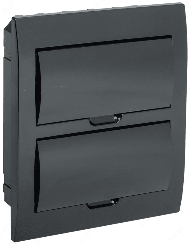 Корпус модульный пластиковый встраиваемый ЩРВ-П-24 черный черная дверь IP41 IEK