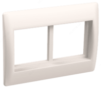 Рамка и суппорт для К.К. Праймер на 4 модуля  75мм белый IEK