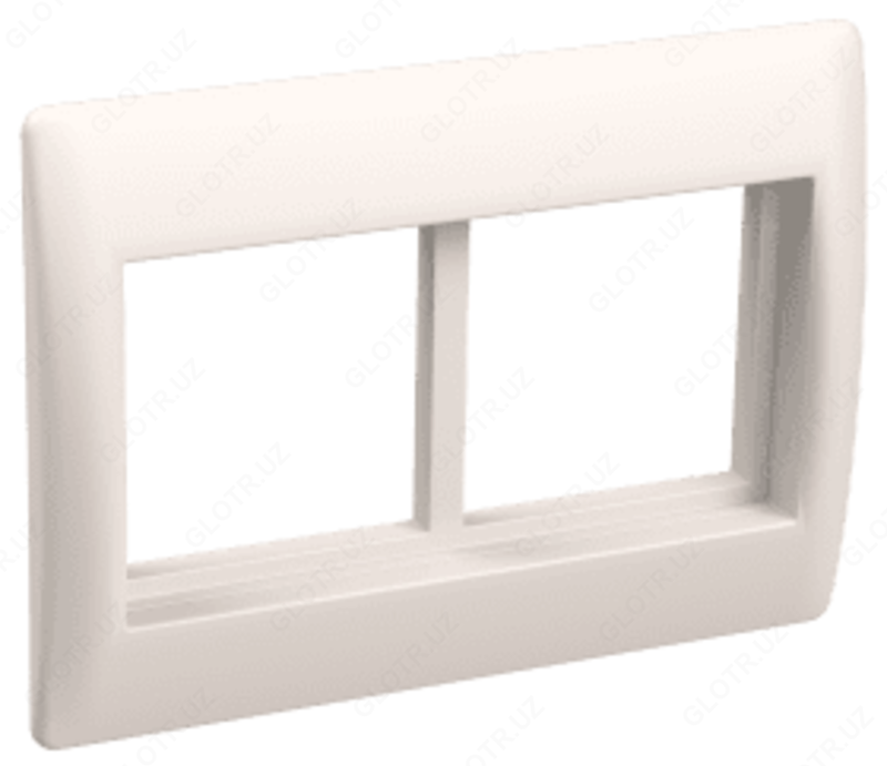 Рамка и суппорт для К.К. Праймер на 4 модуля  75мм белый IEK