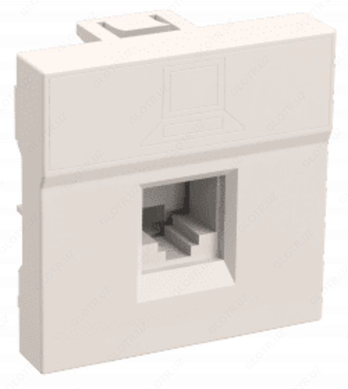 RKI-20-00-P axborot rozetkasi RJ-45 UTP cat.5e (2 modul uchun) PRIMER white IEK