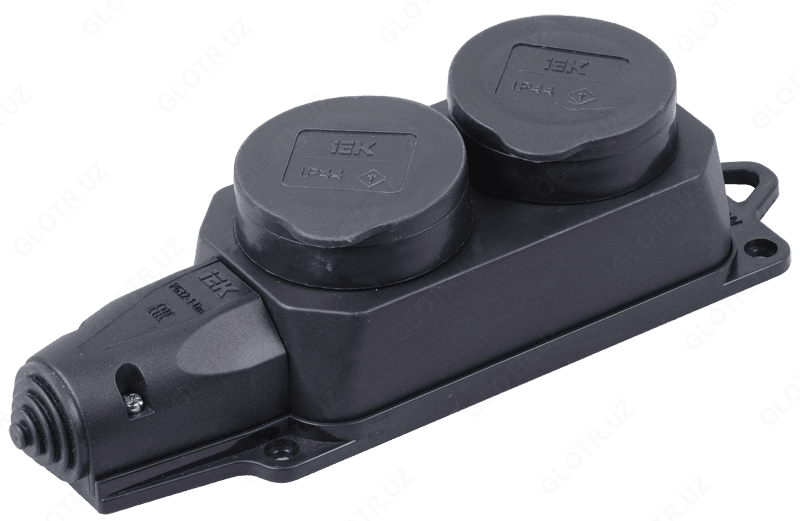 RB32-1-0m OMEGA IP44 himoya qopqoqli er-xotin rozetka (blok)