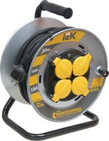 Катушка УК50 на мет с т/з 4 места 2P+PE/50м КГ 3х1 5мм2 IP44 Professional IEK