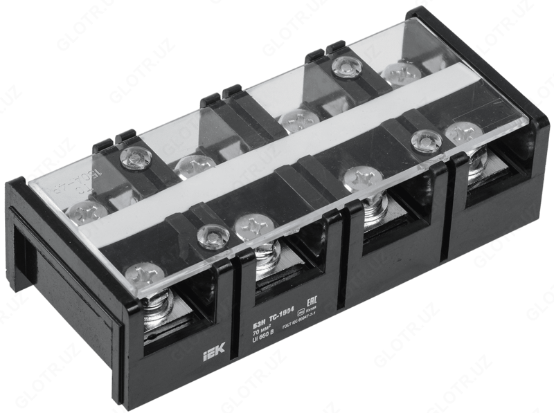 Блок зажимов БЗН ТС-2004 95 мм2 200A 4 пары IEK