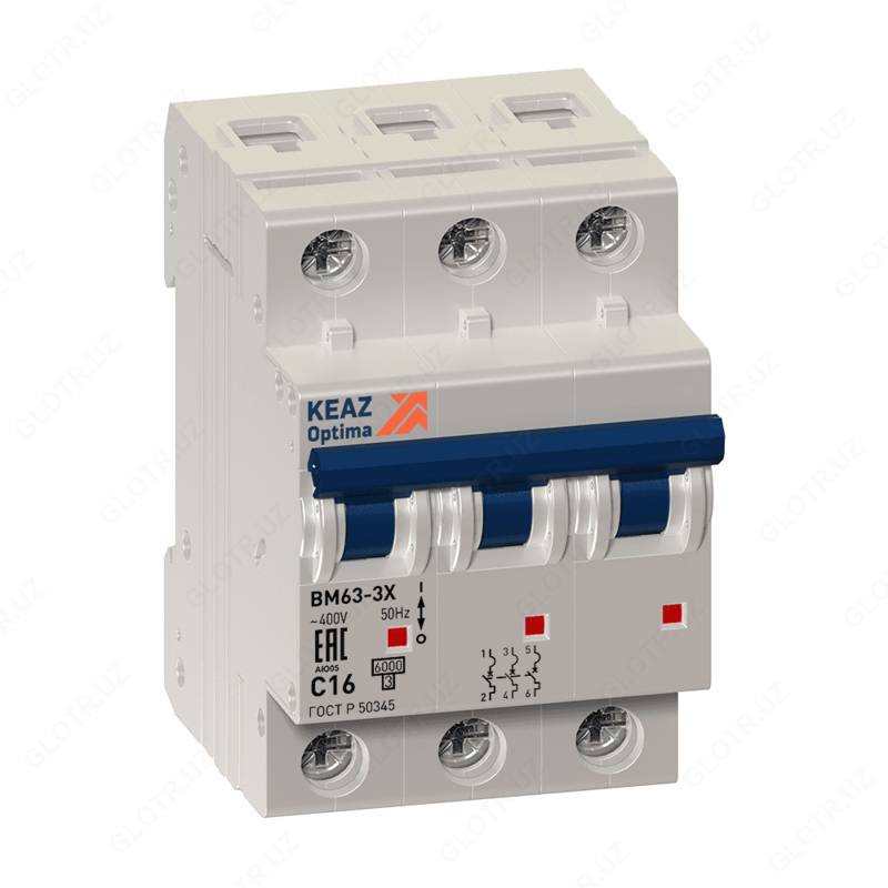 Avtomatik modulli OptiDin BM63-3C50-63-UHL3 (VM63)