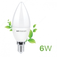 Светодиодная лампа LED Econom C37-M 6W E14 4000K ELT