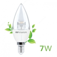 LED lampochka LED sham prizmasi 7W E14 4000K ELT