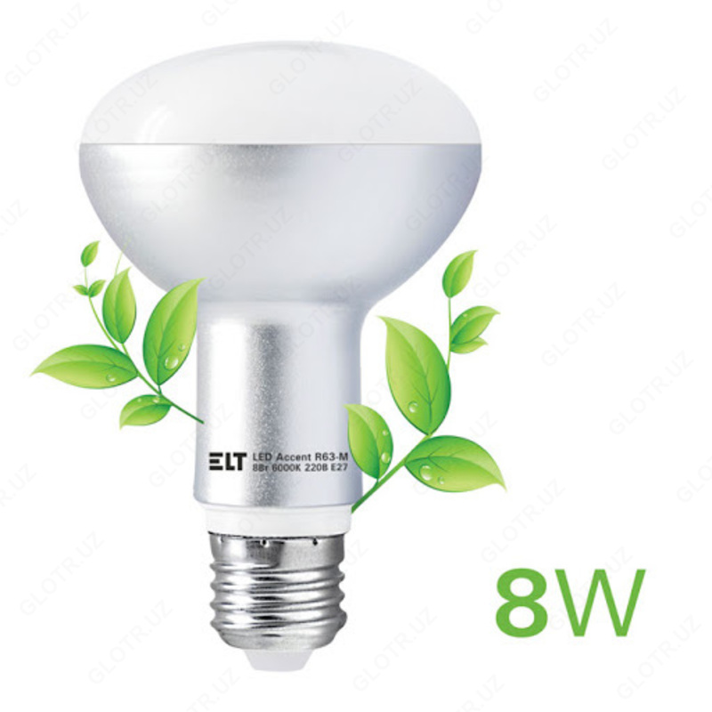 Светодиодная лампа 220V LED Accent R63-M 8W E27 6000К