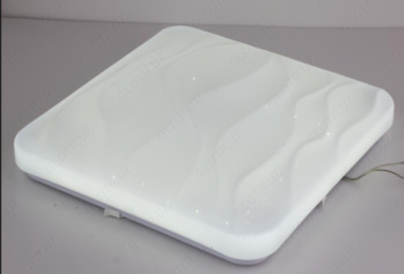 Masofadan boshqarish pulti bilan uch tartibli LED tavan chiroqchasi Sahara SQ - 2x48W MultiColor - White - RC  540x540mm