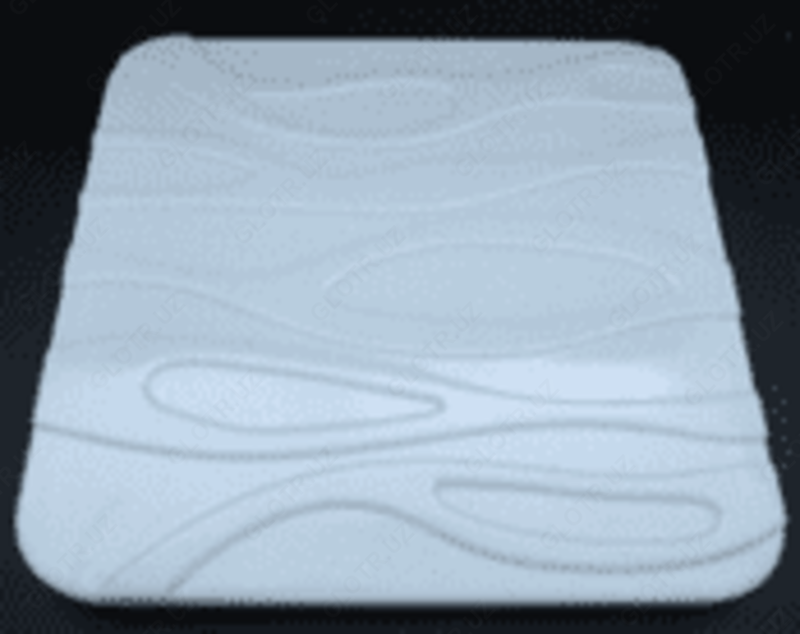 Uchta tartibli Elena SQ tavan chiroqlari - 2x32W MultiColor - Oq  420x420mm