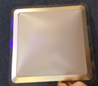 LED yoritgich Marella SQ - 15W 6000K - kumush  330x330mm