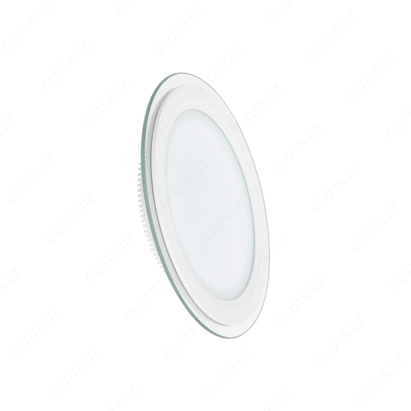 Светодиодный встраиваемый светильник круглый UltraGlass ДВО1810 6W-4000K-Wh ELT