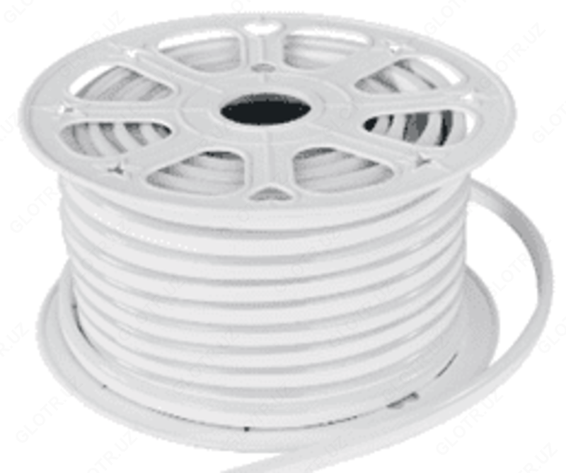 LS-NEON-360 / 16-50-220V-Oq rangli dumaloq LED tasma