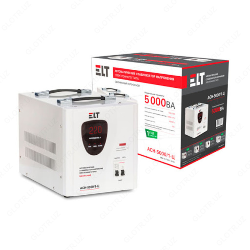 VOLT MASTER 12000VA 1-R4 elektron boshqaruvidagi kuchlanish stabilizatori bir fazali kochma orni turi