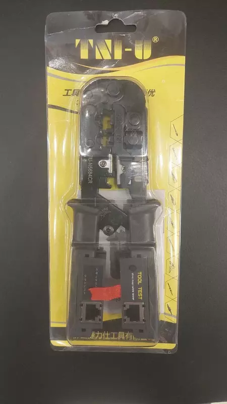 инструмент обжима коннекторов RJ с тестером