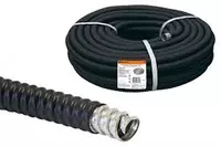 21мм Металлорукав в ПВХ изоляции с протяжкой (Черная)