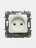 Розетка 2К БЕЛ ETIKA