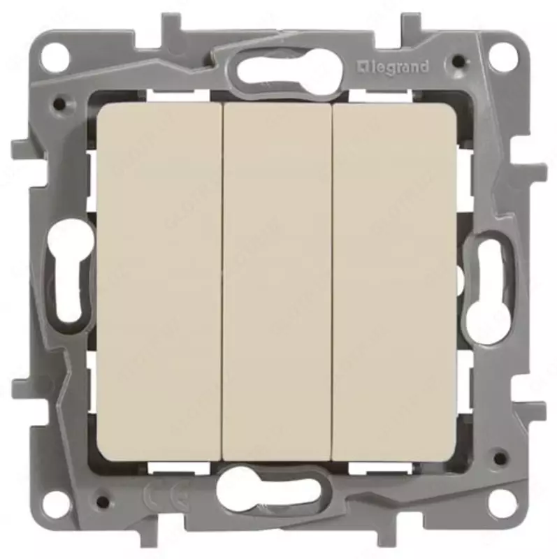 Выключатель 3кл с подсветкой СЛНК ETIKA