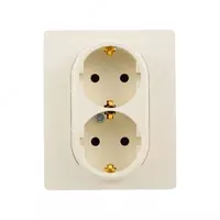 Розетка 2X2К+З шт СЛНК ETIKA