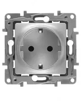 Розетка 2К+З АЛЮ ETIKA