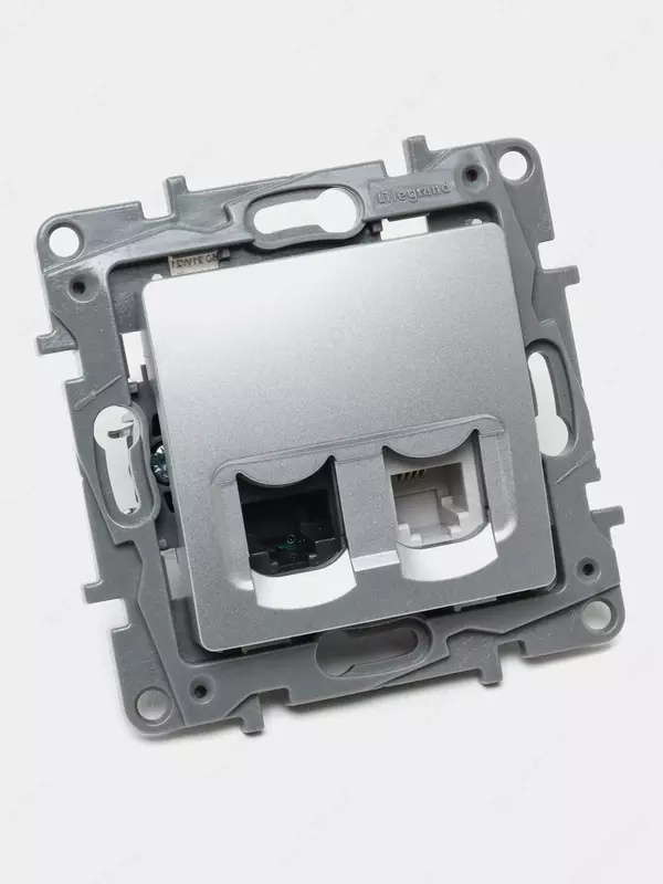 RJ11+RJ45 5e UTP rozetkasi ALU ETIKA