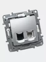 RJ11+RJ45 5e UTP rozetkasi ALU ETIKA - 139 700 so'm