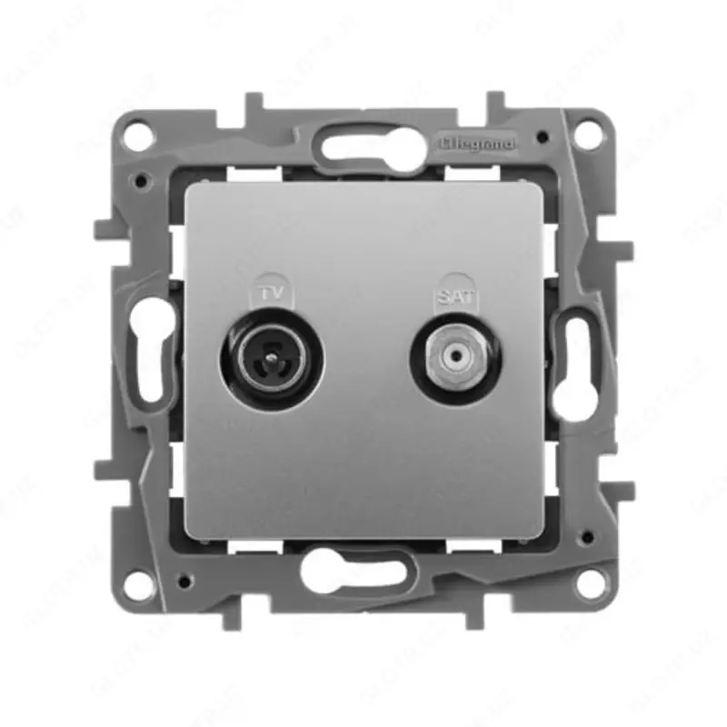 Розетка TV/SAT 2каб АЛЮ ETIKA